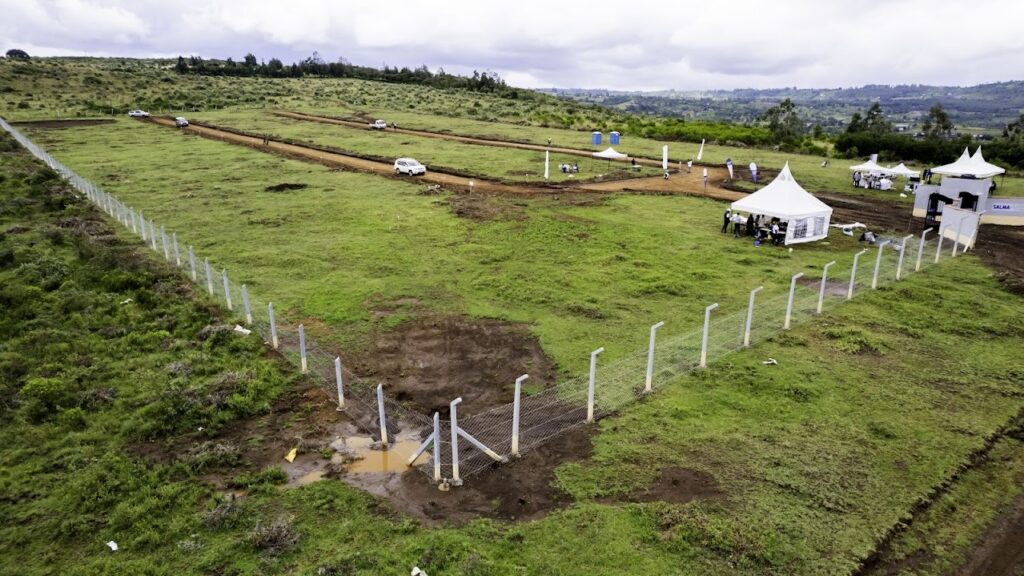Salma Gardens Plots Kikuyu Aerial View