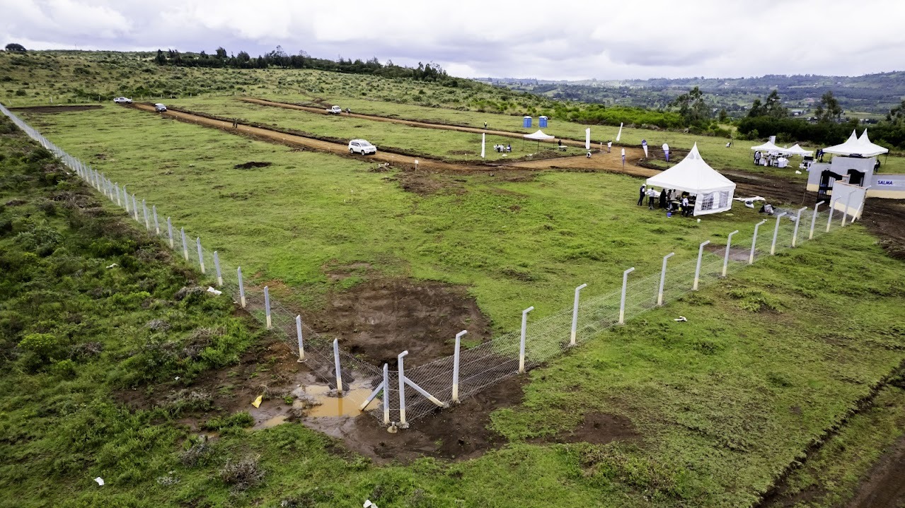 Salma Gardens Plots Kikuyu Aerial View